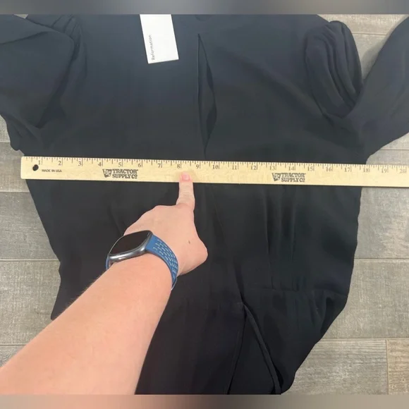 Reformation Otessa Black Mini Dress - Picture 12 of 14